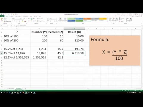 How To... Calculate the Percentage of a Number in Excel 2013 How To... Calculate the Percentage of a Number in Excel 2013