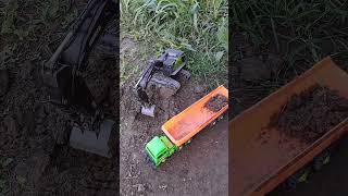 ឡានដឹកដី អេស្កាវ៉ាទ័រ, tractor video, #Shorts