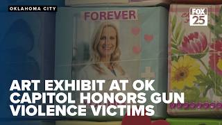 Art exhibit at Oklahoma Capitol honors gun violence victims, urges change