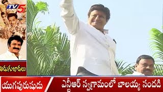 ఎన్టీఆర్ స్వగ్రామంలో బాలయ్య సందడి | Balayya Ground Work For NTR Biopic In Nimmakuru | TV5 News