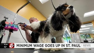 City of St. Paul increases minimum wage for small businesses