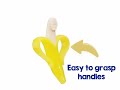 3 PCS Baby Silicone Training Toothbrush Banana Shape Safe Toddle Teether Chew Toys