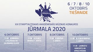 LIVE - Jūrmala 2020 KONKURSA II KĀRTA B, C un D grupām.