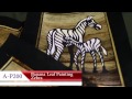 Zebra Banana Leaf Painting - Africa Imports