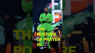 The posture of prayer is…