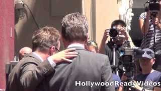 Aaron Paul speaks at Bryan Cranston's star ceremony in Hollywood
