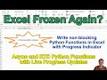 Dealing with Long Running Excel Functions with Python and PyXLL