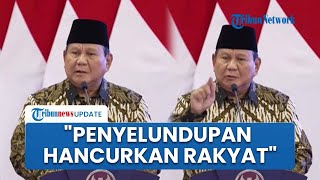 Detik-detik Prabowo Beberapa Kali Gebrak Meja Minta Perangi Penyelundupan: Hancurkan Rakyat!