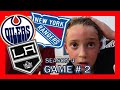 KNEE HOCKEY SEASON 4 - GAME # 2 - OILERS / RANGERS / KINGS - QUINNBOYSTV