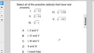 Algebra2 Rad Funcs Cube Roots Q72
