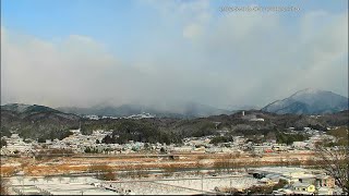 2月8日 ライブカメラ　風越山、JR飯田線、天竜川