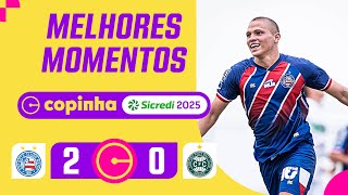 BAHIA 2 X 0 CORITIBA | MELHORES MOMENTOS | 3ª FASE | COPINHA SICREDI 2025