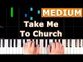 Hozier - Take Me To Church - MEDIUM Piano Tutorial - [Sheet Music]