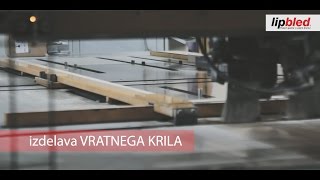 Notranja vrata lipbled - izdelava vratnega krila