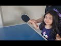 training my daughter 6 years table tennis - FIRST DAYS