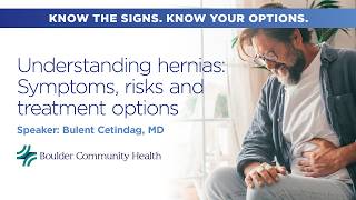 Understanding hernias: Symptoms, risks and treatment options - Free online health lecture April '26