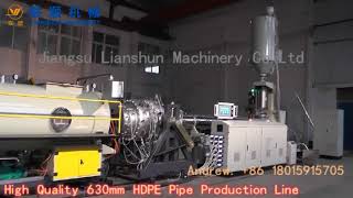 RUSSIAN Customer 315-630mm HDPE PP Pipe Production Line