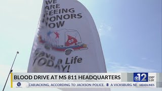 Blood drive held at MS 811 headquarters