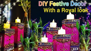 #diy #diwali decor/box shape candle holder#trending #viral #video