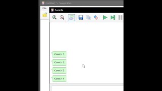 Tecq Mate | Flowgorithm | Flow chart for loop output only 1 to 4