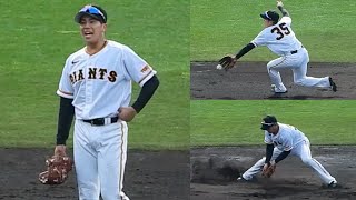 【先輩達も思わず唸る】門脇誠、左右の厳しいノックにも軽快な動きで対応【宮崎春季キャンプ】【巨人】2023.2.9