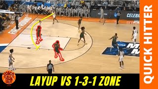 Looking for a good offense against a 1-3-1 zone?