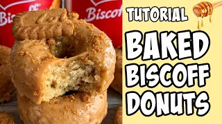 Biscoff donuts! recipe tutorial #shorts
