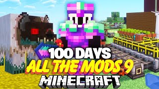 I Survived 100 Days with ALL THE MODS 9 In Minecraft!