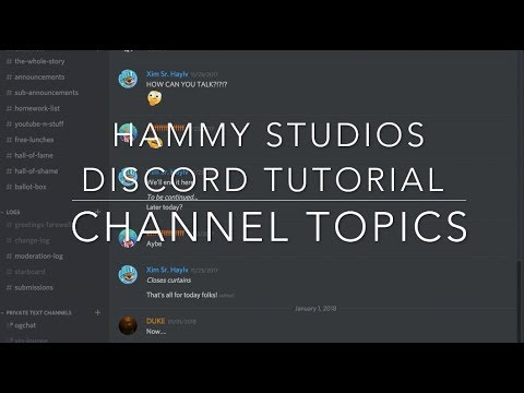 How To Channel Topics | DiscordApp | Discord Tutorial - YouTube