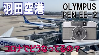 羽田空港に行ってフイルムカメラで写真を撮ってみました。OLYMPUS PEN EE-2にフジカラー100を入れて撮りました　　(How to use OLYMPUS PEN EE-2)【作例あり】