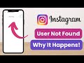 How to Fix User Not Found Instagram !