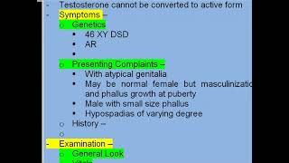 5 Alpha Reductase deficiency   Theory