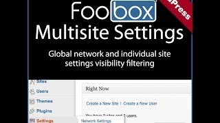 FooBox Multisite Extension Overview and Usage