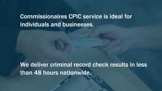 Commissionaires Fingerprinting and Identification Services (Individual Security)