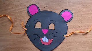 RAT  Face mask |how to make Rat face mask |Animal face mask for kids |#My Princess