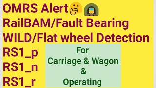 Railway Bearing and Wheel Flat alerts#OMRS#RailBAM#WILD