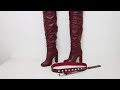 sorbern customized 85cm crotch boots unisex 105cm outside block heel fetish boot