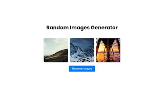 Generate Images On Click | Javascript Project