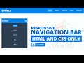 How To Create a Responsive Navbar Using HTML & CSS | Step By Step | For beginners  |  2023