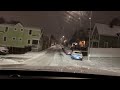 Snow-covered roads create tricky morning commute in Worcester