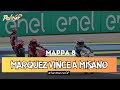 LIVE Mappa 8 MotoGP Misano: Marquez vince, Pecco rimonta, Martin sbaglia. Che weekend!