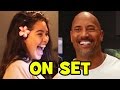 MOANA Behind The Scenes With The Voice Cast - Dwayne Johnson, Auli'i Cravalho (B-Roll & Bloopers)