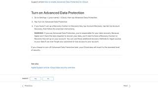 How to turn on Apple Advanced Data Protection / iCloud End to End Encryption / Help turning on