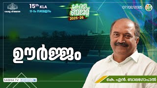 ഊര്‍ജ്ജം | Energy | Kerala Budget 2025 | K. N. Balagopal