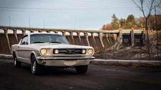 1966 Ford Mustang Fastback Wimbledon White C Code Walk Around