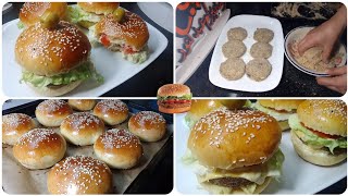 برغر🍔مخدوع بلا لحومات ❌بخبز خفيف و مقطن👌غادي تجربيه و تنخلعي فيه😍هاد الوصفة بالذات رقدتهم قاااااع🤤