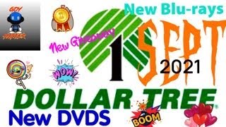 1st Dollar Tree Hunt & Haul Sept 2021 + NEW Blu-ray Dvd Giveaway 📺📀🎬💿🎥