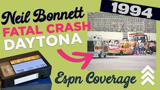 Neil Bonnett / Fatal Crash Coverage / ESPN / February 11, 1994 / Retro NASCAR VHS Rip