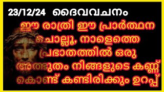 December 23,2024✝️ഉറങ്ങും മുൻപു രാത്രിയിൽ ദൈവിക സംരക്ഷണത്തോടെ കിടന്നുറങ്ങാൻ പ്രാർത്ഥന/Night prayer✝️