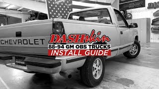 HOW TO: DashSkin 88-94 GM OBS Truck Dash Cover Installation